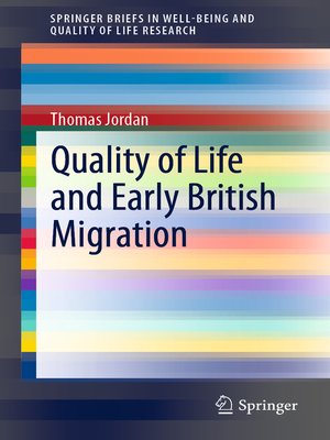 cover image of Quality of Life and Early British Migration